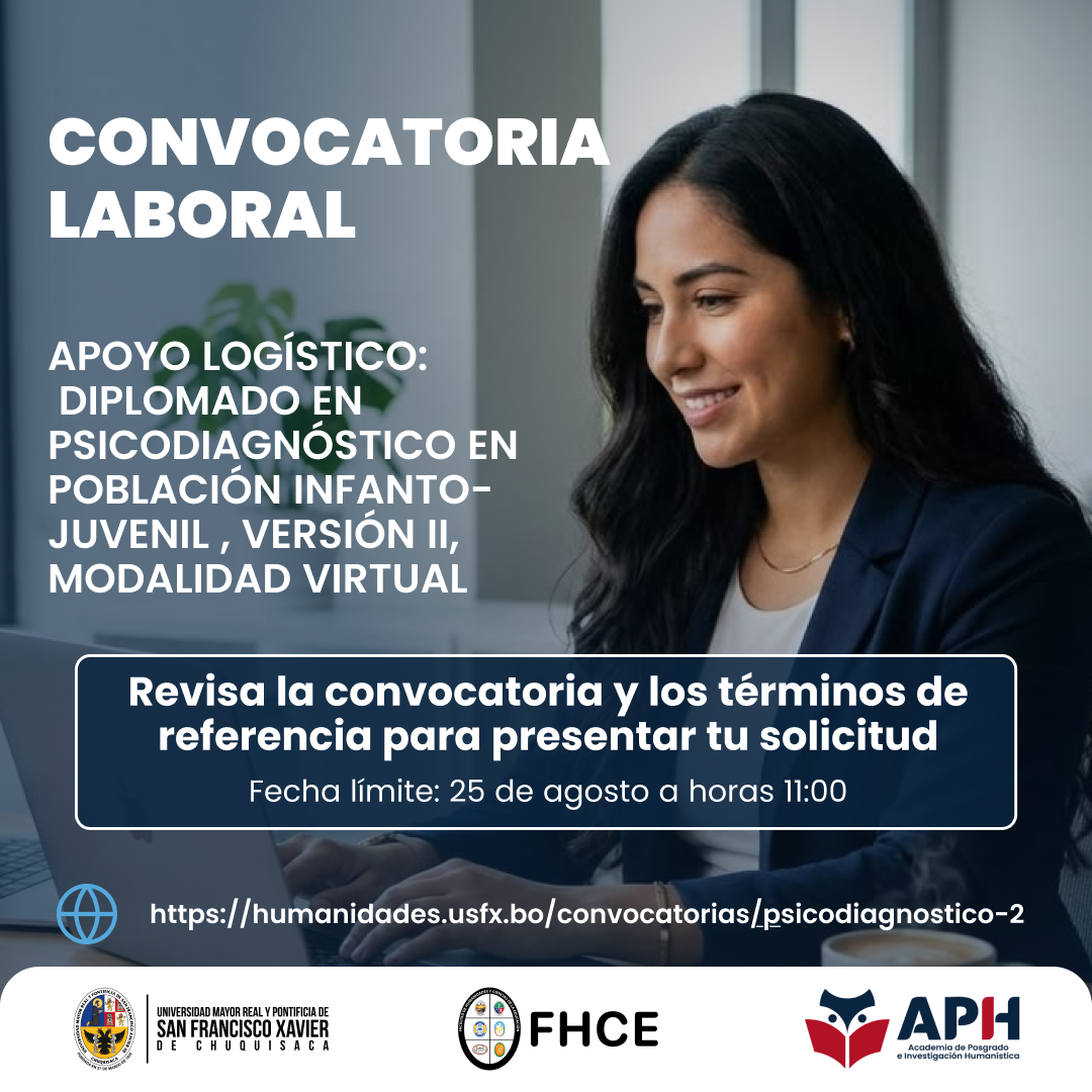 APOYO LOGÍSTICO: DIPLOMADO EN PSICODIAGNÓSTICO EN POBLACIÓN INFANTO-JUVENIL (APLICACIÓN EN ÁREAS FORENSES, EDUCATIVAS Y CLÍNICAS), VERSIÓN II, MODALIDAD VIRTUAL